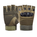 Tactical Hard Knuckle Half finger Gloves Men's