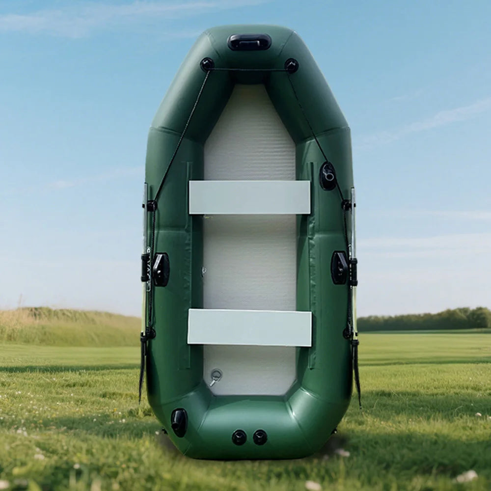 7.5ft Inflatable Fishing Kayak 3 Person Rowing Boat.