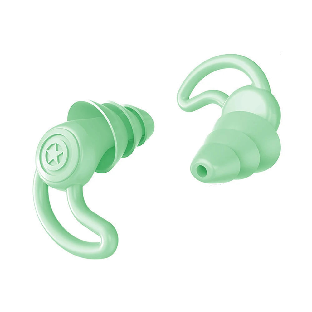 3-Layer Silicone Earplugs for Swimming.