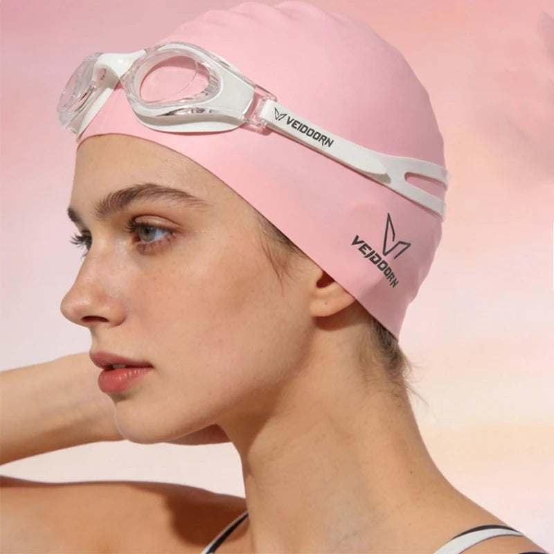 Waterproof Silicone Swim Cap Professional Adult.