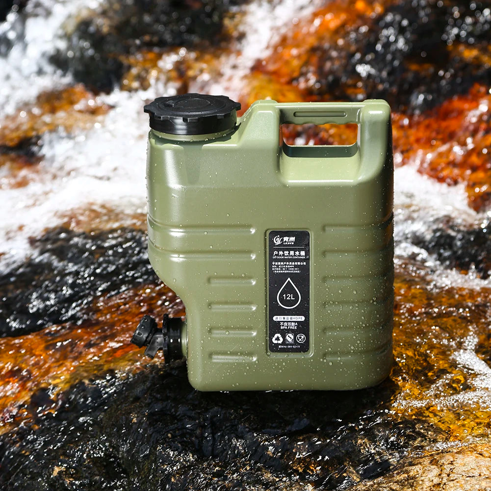 3.2 Gallon/12L Camping Water Container Portable BPA Free