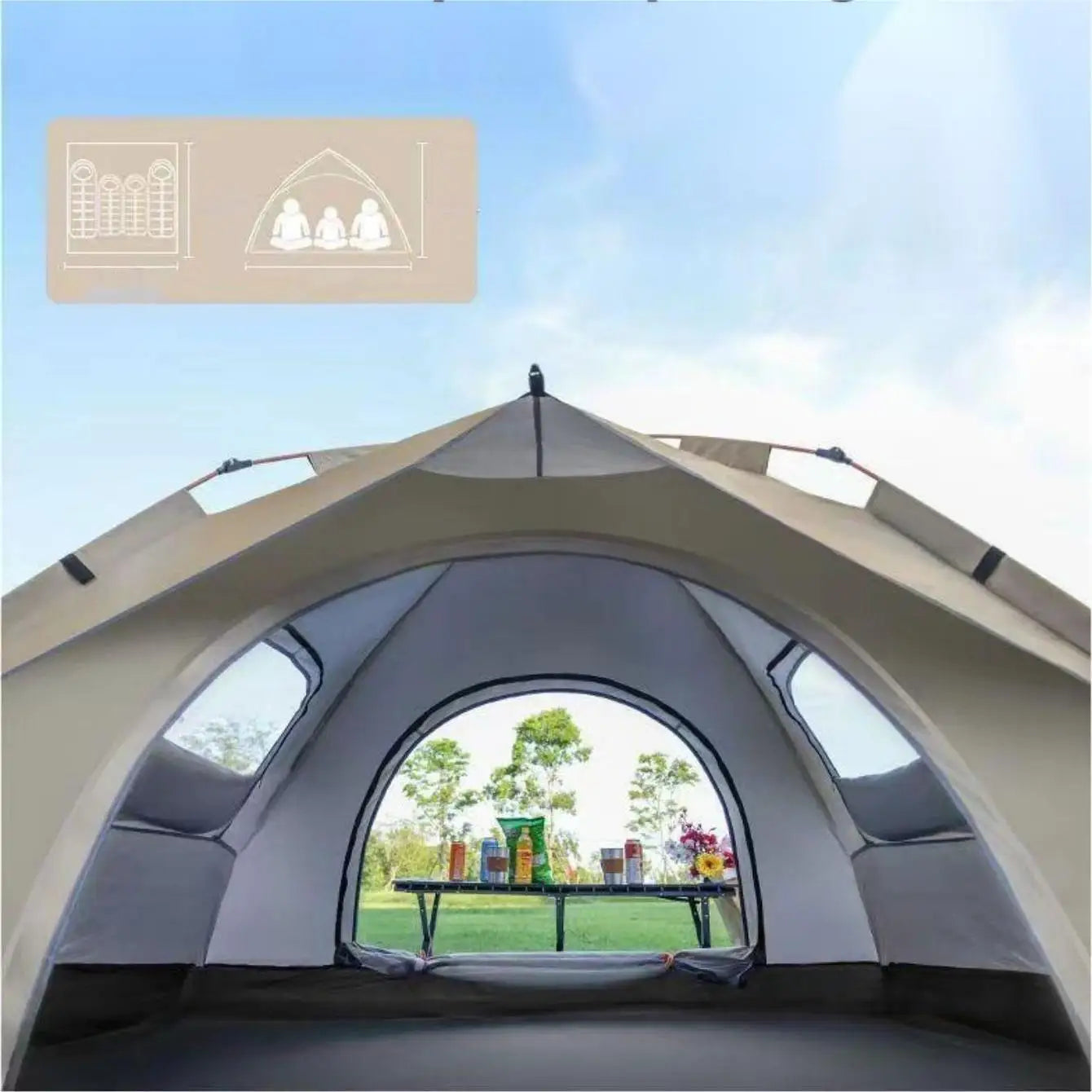 Outdoor shelter, Sunshade, Self-driving Travel, Camping Tent.
