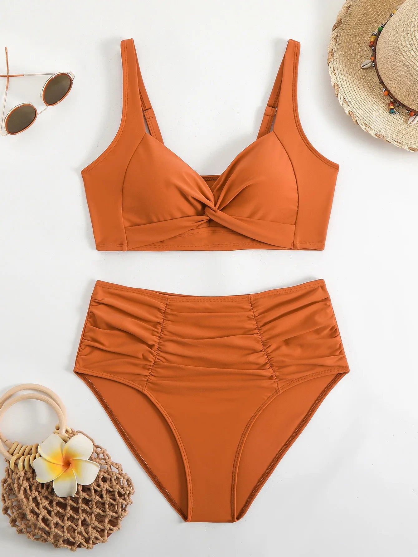 Swimsuit For Women 2025 Women Two Piece Swimsuit Sexy Two-Piece High Waist Bikini Swimsuit.