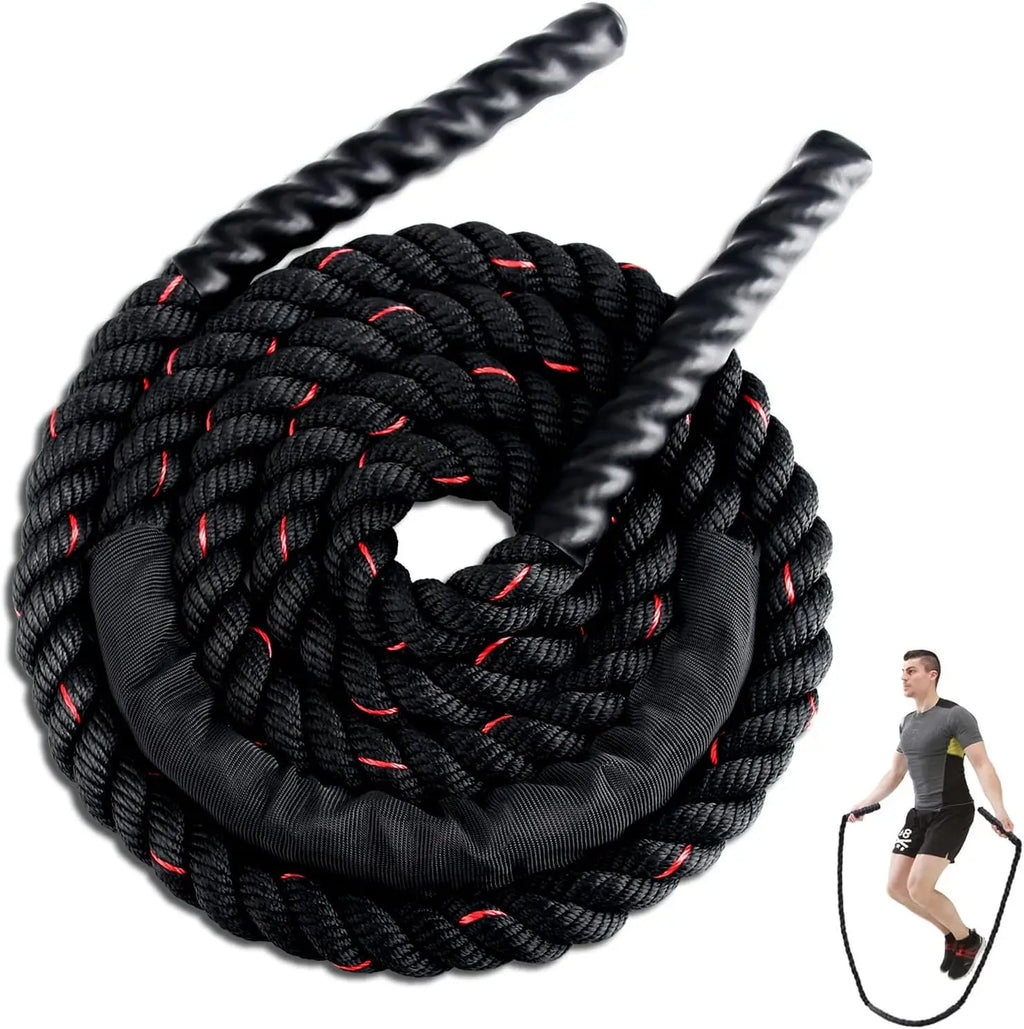 Weighted Jump Rope for Fitness, 1.5lb Heavy Skipping Ropes.