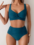 Swimsuit For Women 2025 Women Two Piece Swimsuit Sexy Two-Piece High Waist Bikini Swimsuit.