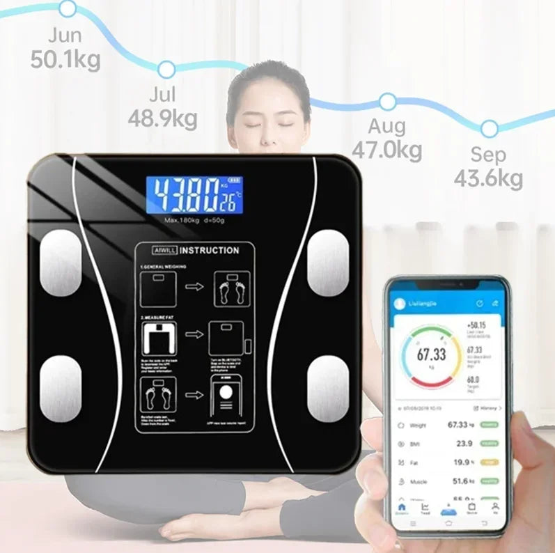Latest USB Body Fat Scale Smart Accurate Household Fat Scale Adult Weight Scale.