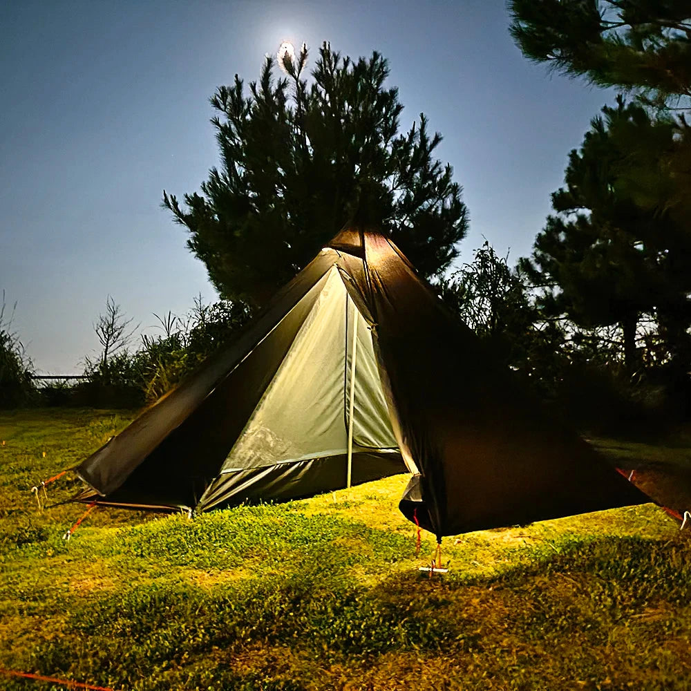 Camping Hot Tent with Chimney Window Outdoor.