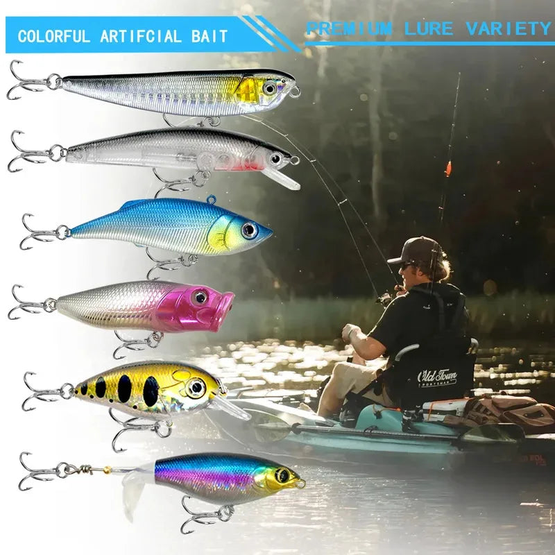 Fishing 83/133/193/239/409pcs Fishing Lure Kit