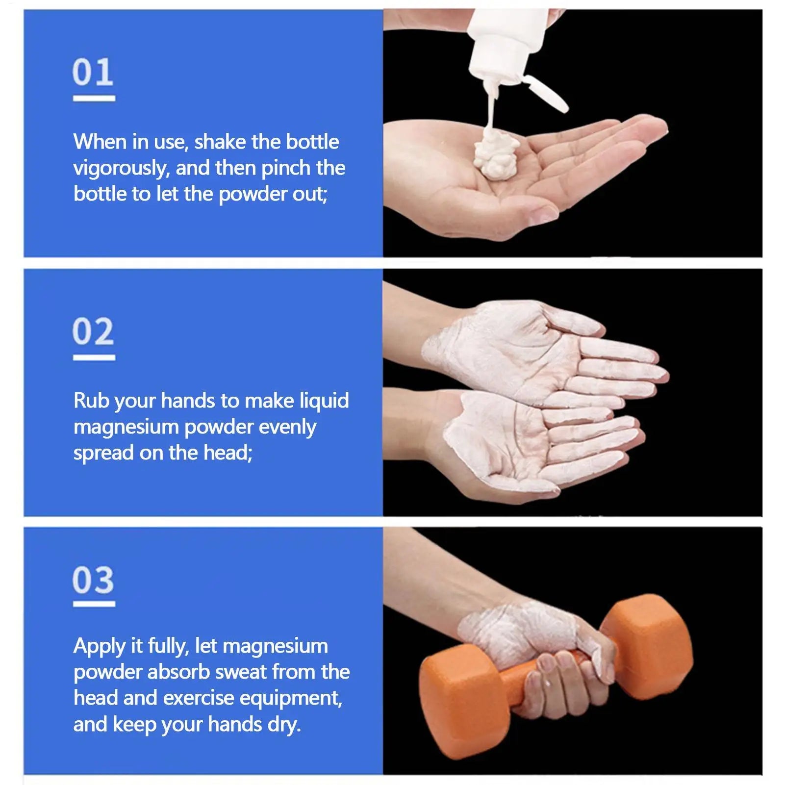Liquids Chalk Sweat-Resistant Workout Magnesium Powder.