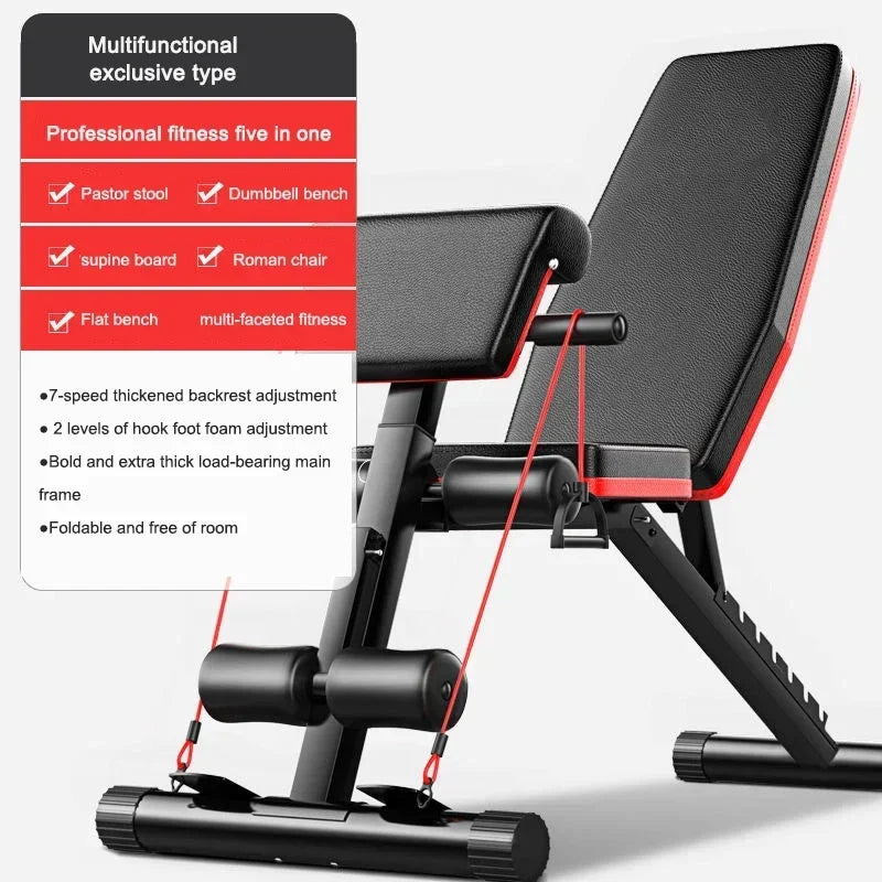 Upgrade Sit-ups Dumbbell Bench Adjustable Weight Bench.