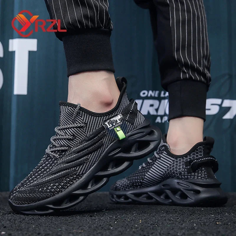Men Sports Running Black Jogging Shoes Casual Sneakers Outdoor