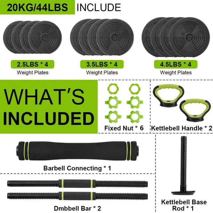 Adjustable Dumbbells 44/66/88Lbs.