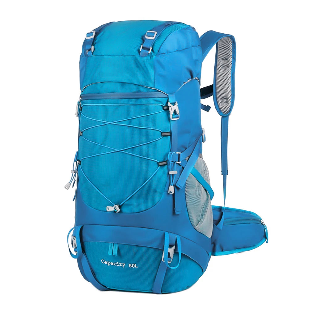 WESTTUNE 50L Hiking Backpack with Rain Cover.