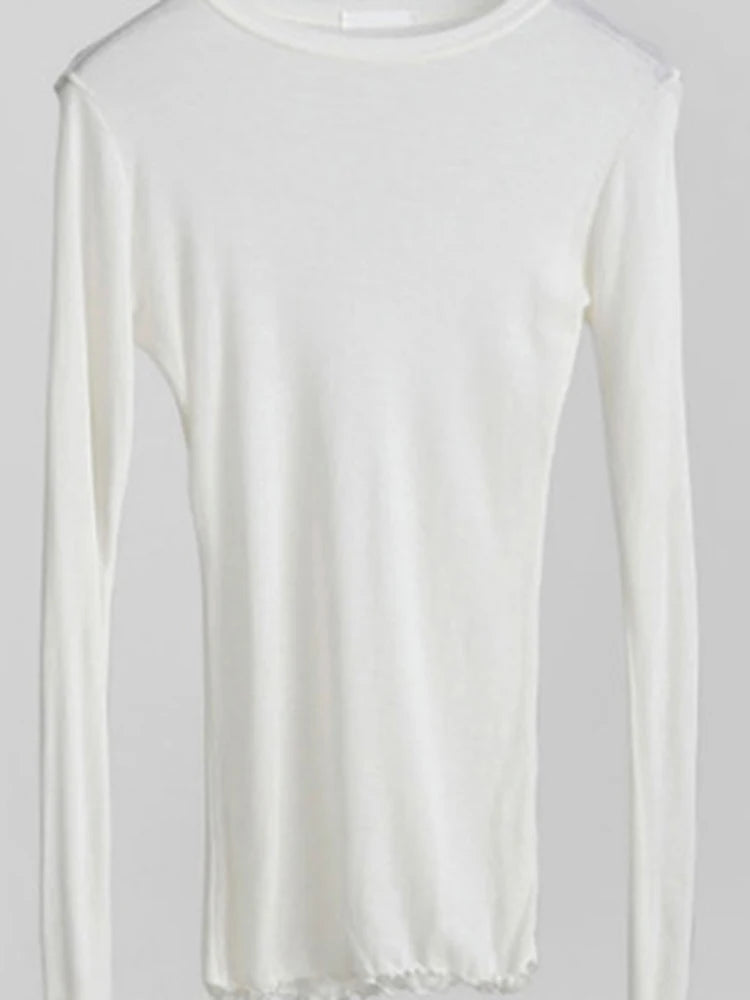 High Quality Plain T Shirt Women Cotton Elastic Basic T-shirts Female Casual Tops