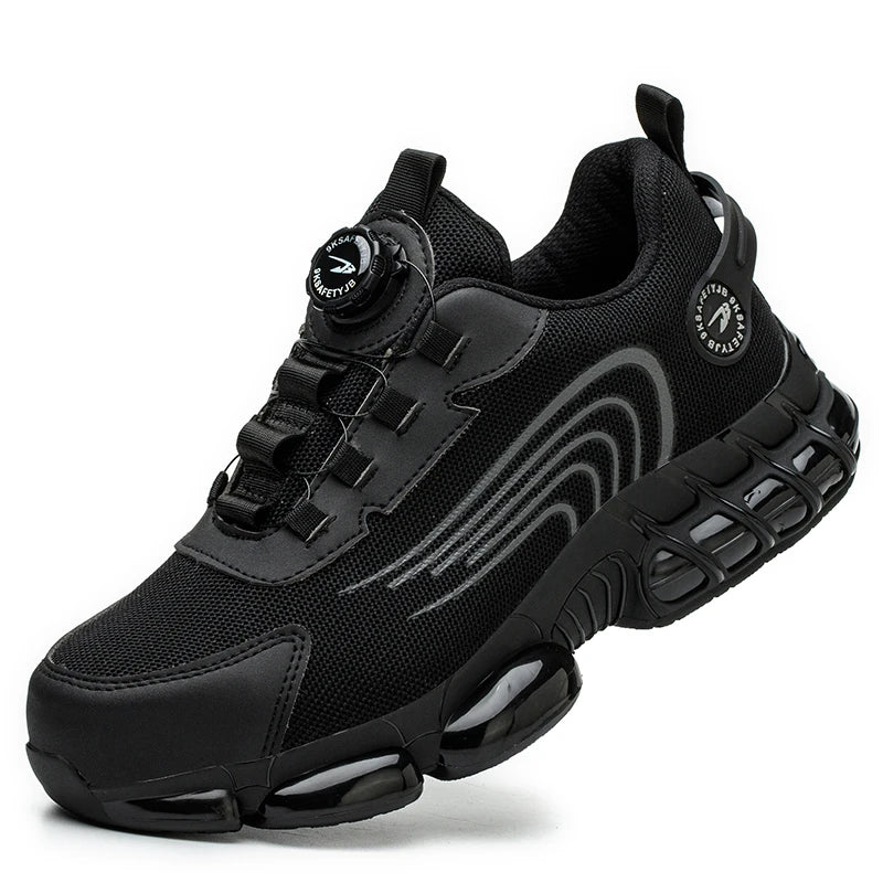 Unisex Rotating Button Safety Shoes Men For Work Sneakers Shoes