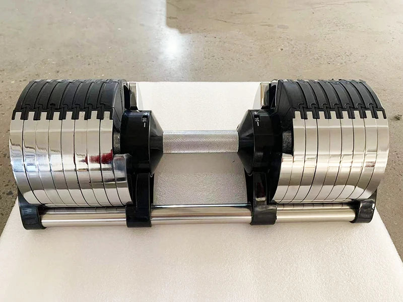 Chrome Adjustable Dumbbell.