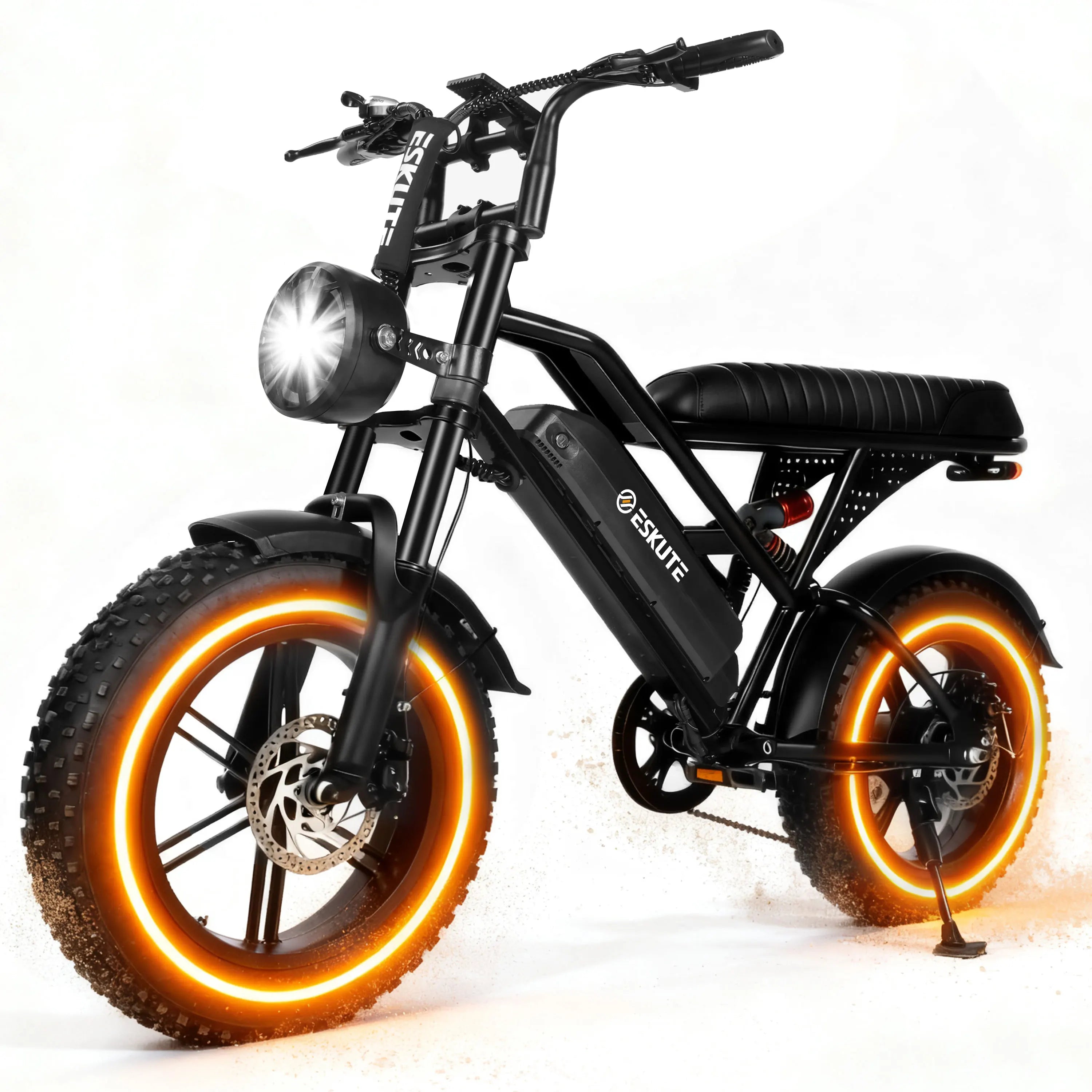 V100 Electric Bike, 1500W Peak 28MPH 48V13Ah Motorcycle.