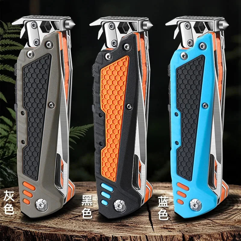 New Multifunctional Folding Tool Knife Outdoor Hiking Camping.