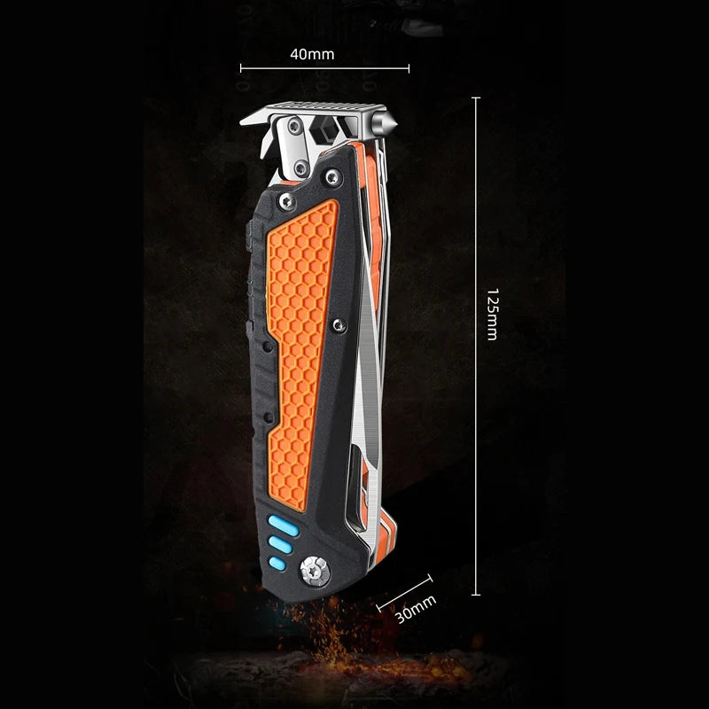 New Multifunctional Folding Tool Knife Outdoor Hiking Camping.