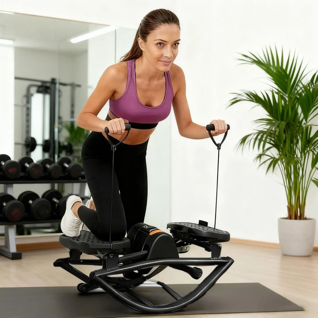 Rock Stepper Exercise Equipment Portable Silent Lateral Stepper Machine.
