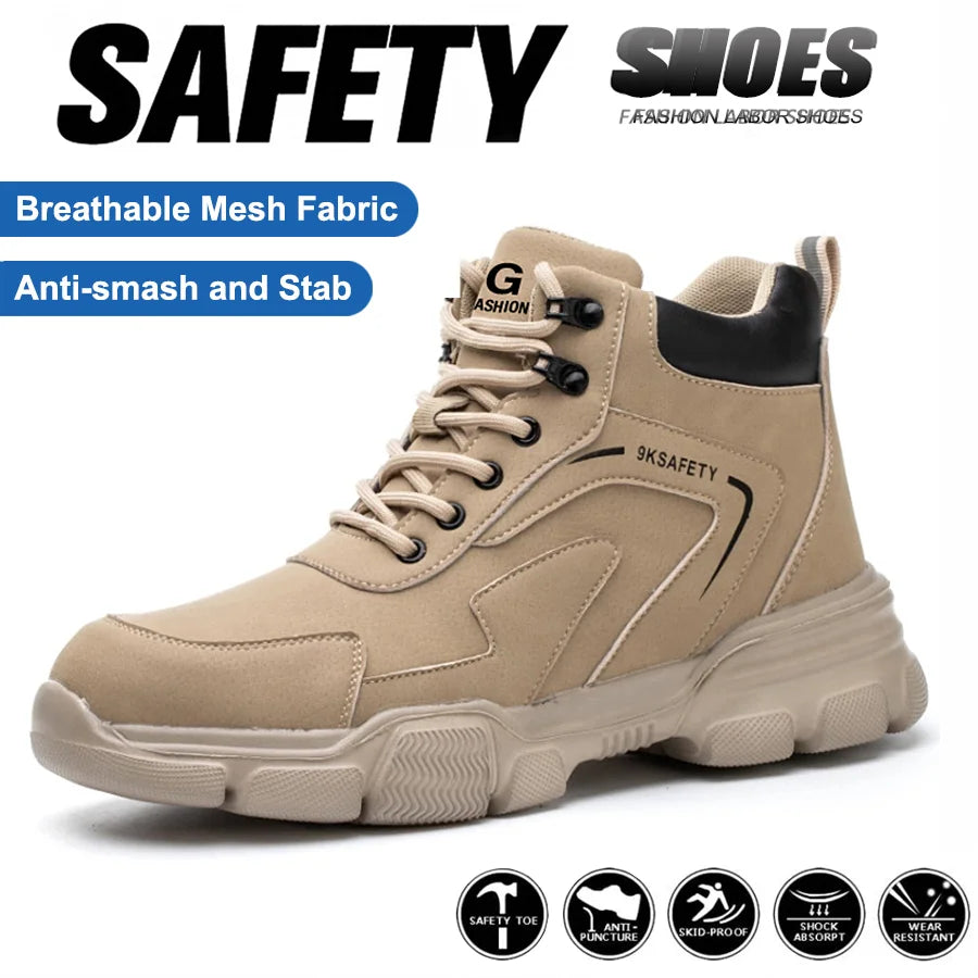 Waterproof Work Boots for Men Women Steel Toe Boots
