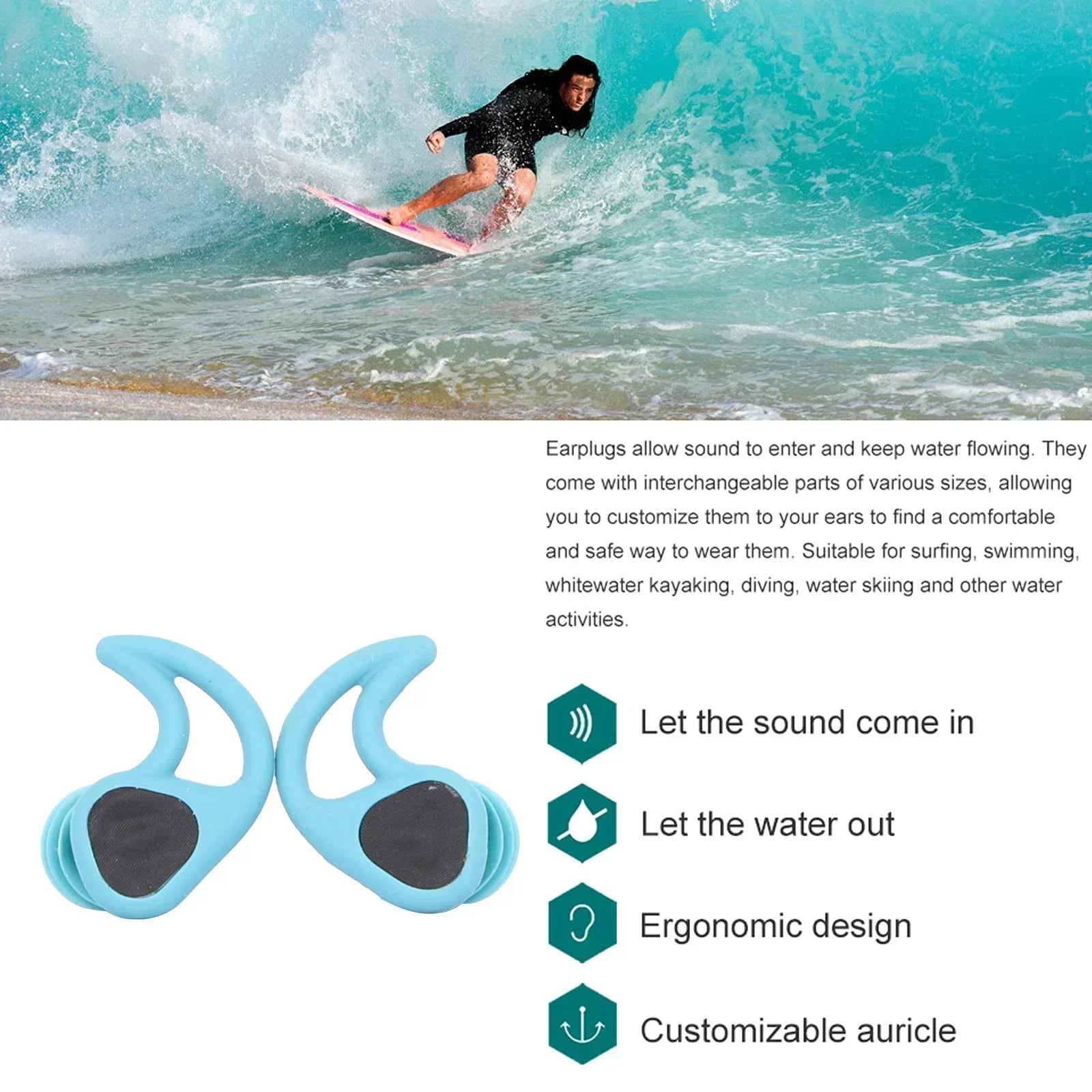 Swimming Ear Plugs for Adults.