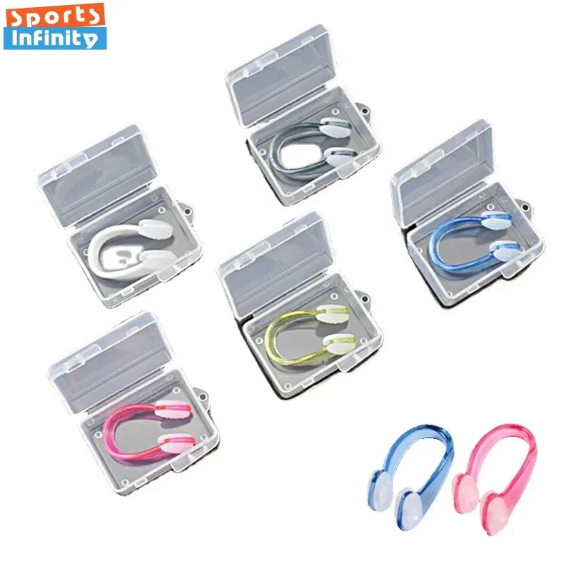 Swimming nose clip professional waterproof and anti-slip silicone.