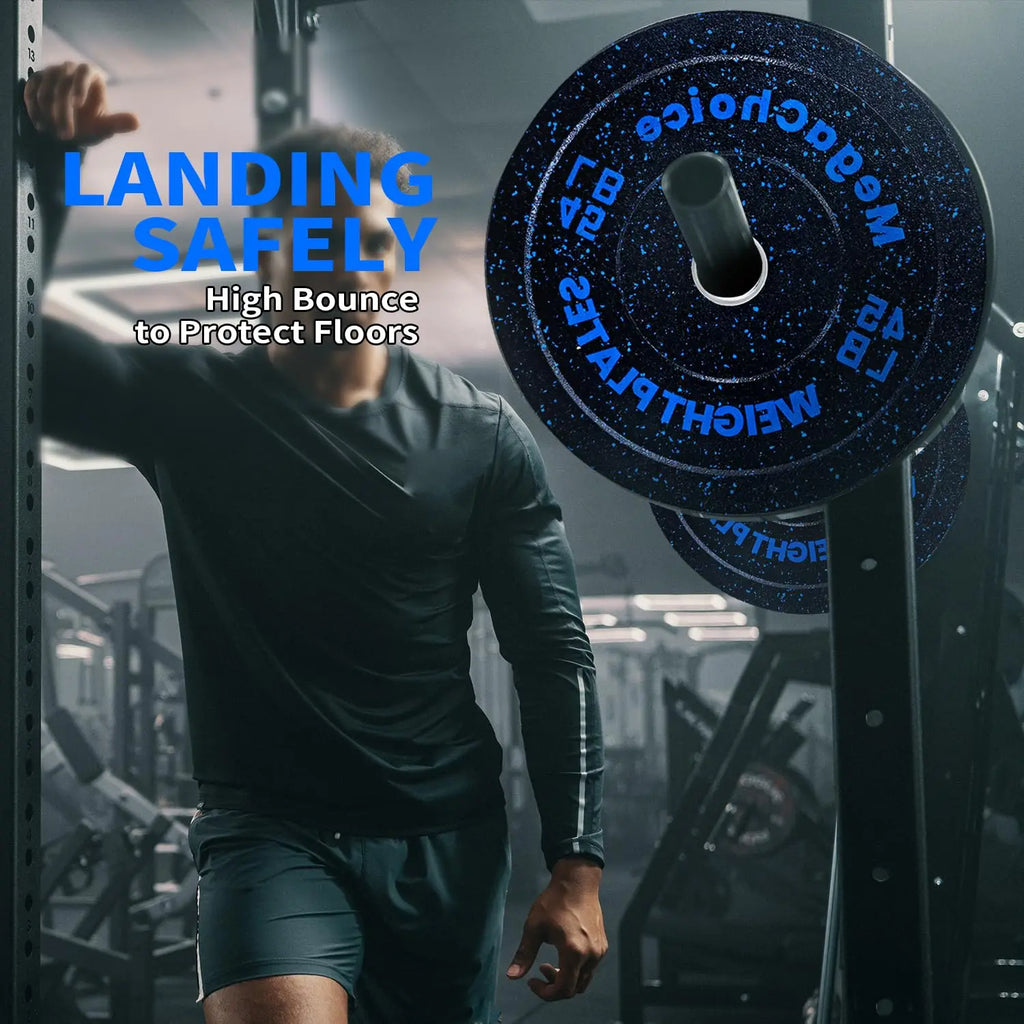 45 Lb Bumper Plates 1 PCS,2 inch Rubber Weight Plate.