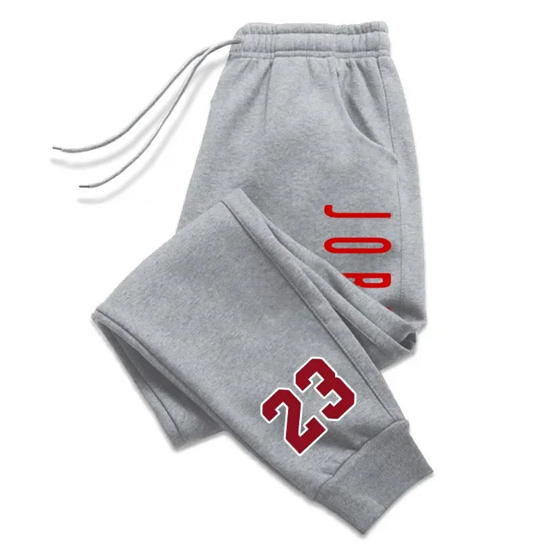 Mens Jogging Sweatpants Gym Print Running Trousers
