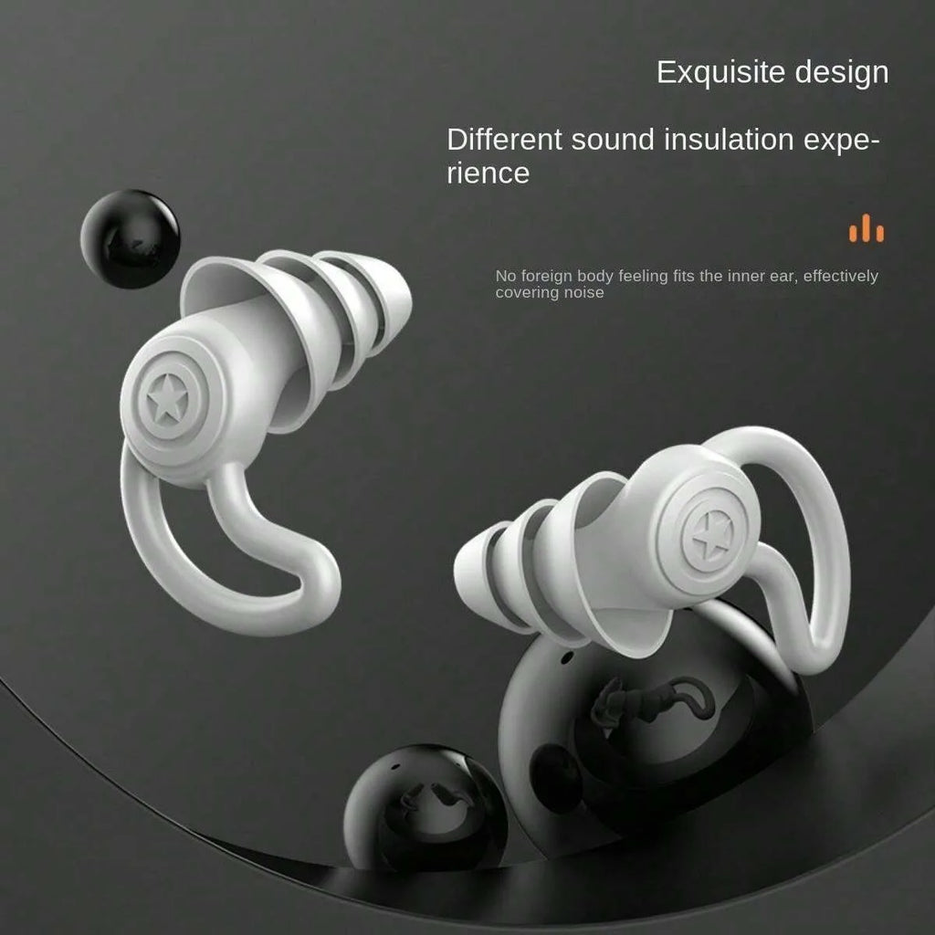 3-Layer Silicone Earplugs for Swimming.