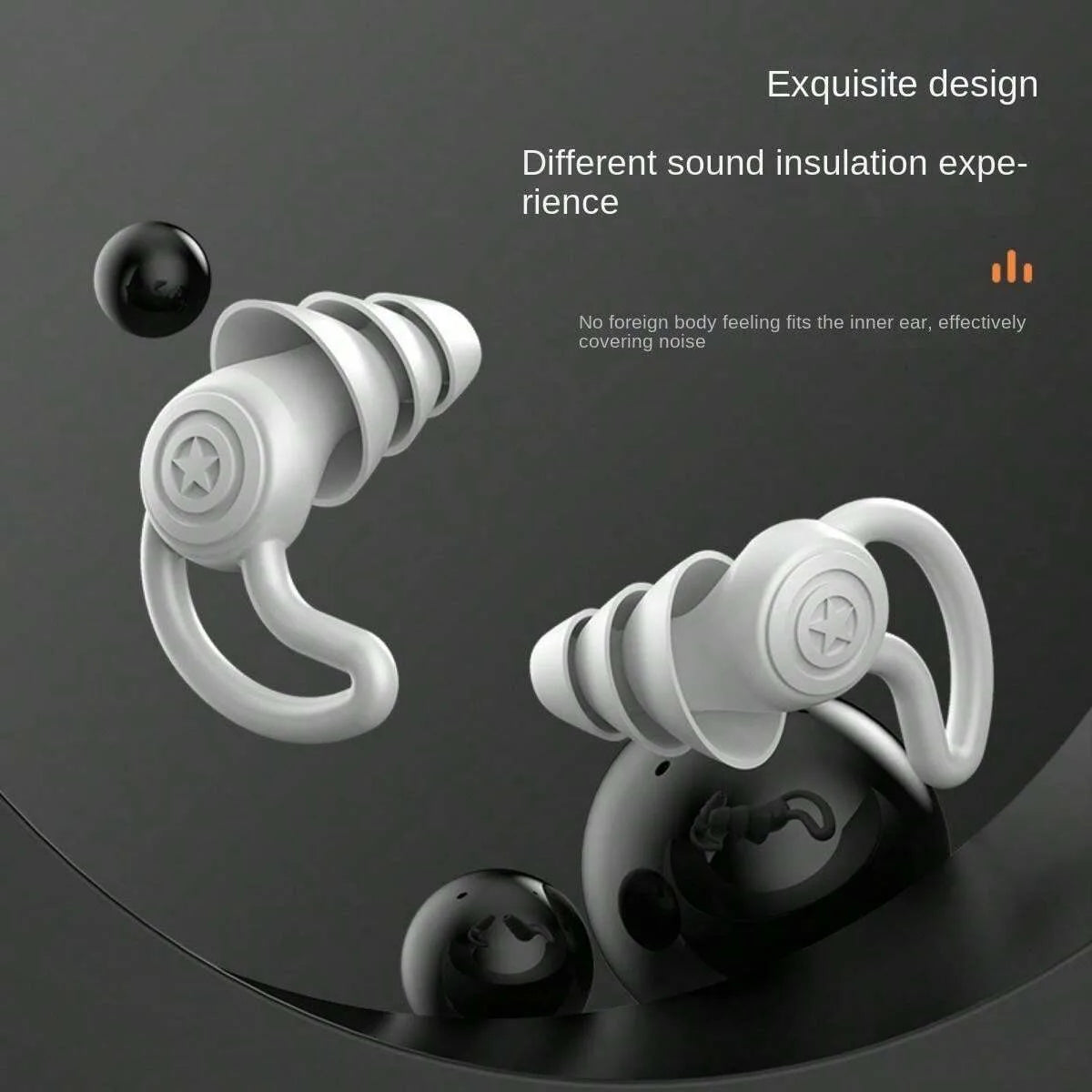 3-Layer Silicone Earplugs for Swimming.