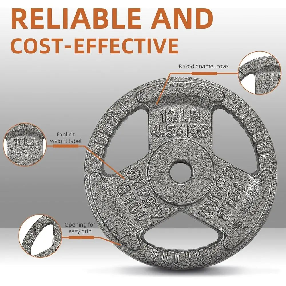 1-Inch Cast Iron Weight Plates.