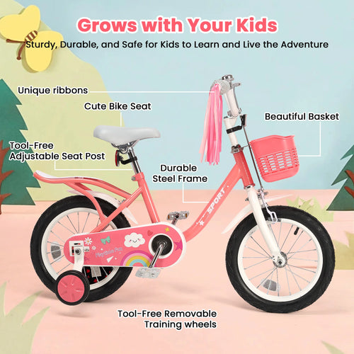 12 Inch Kids Bike for Ages 2-5 Years Old.