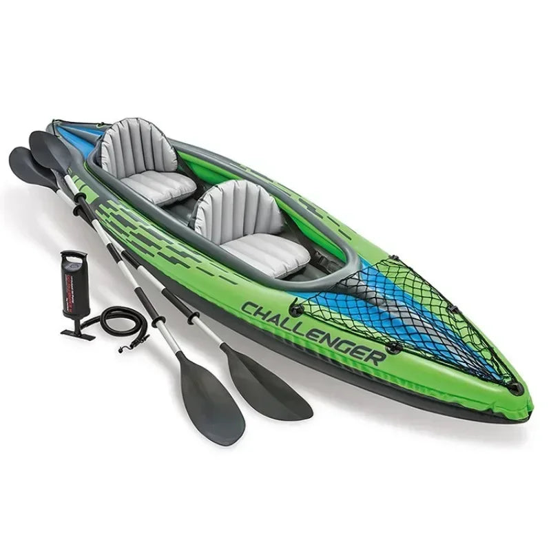 2 Persons Inflatable Kayak Fishing Boat.