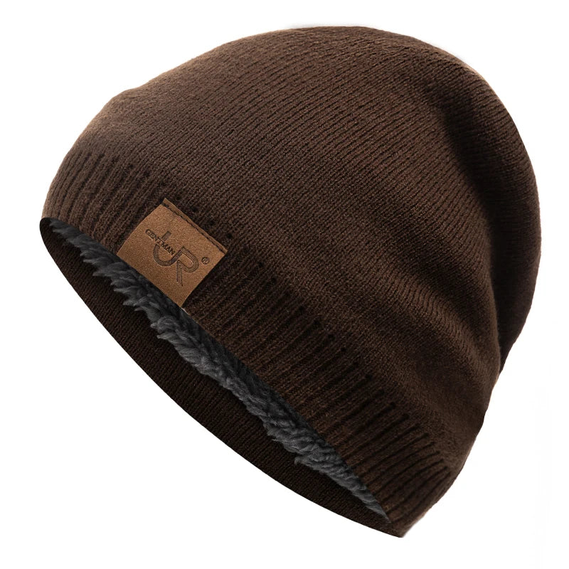 Unisex Winter Hats Solid Color Knitted Hats