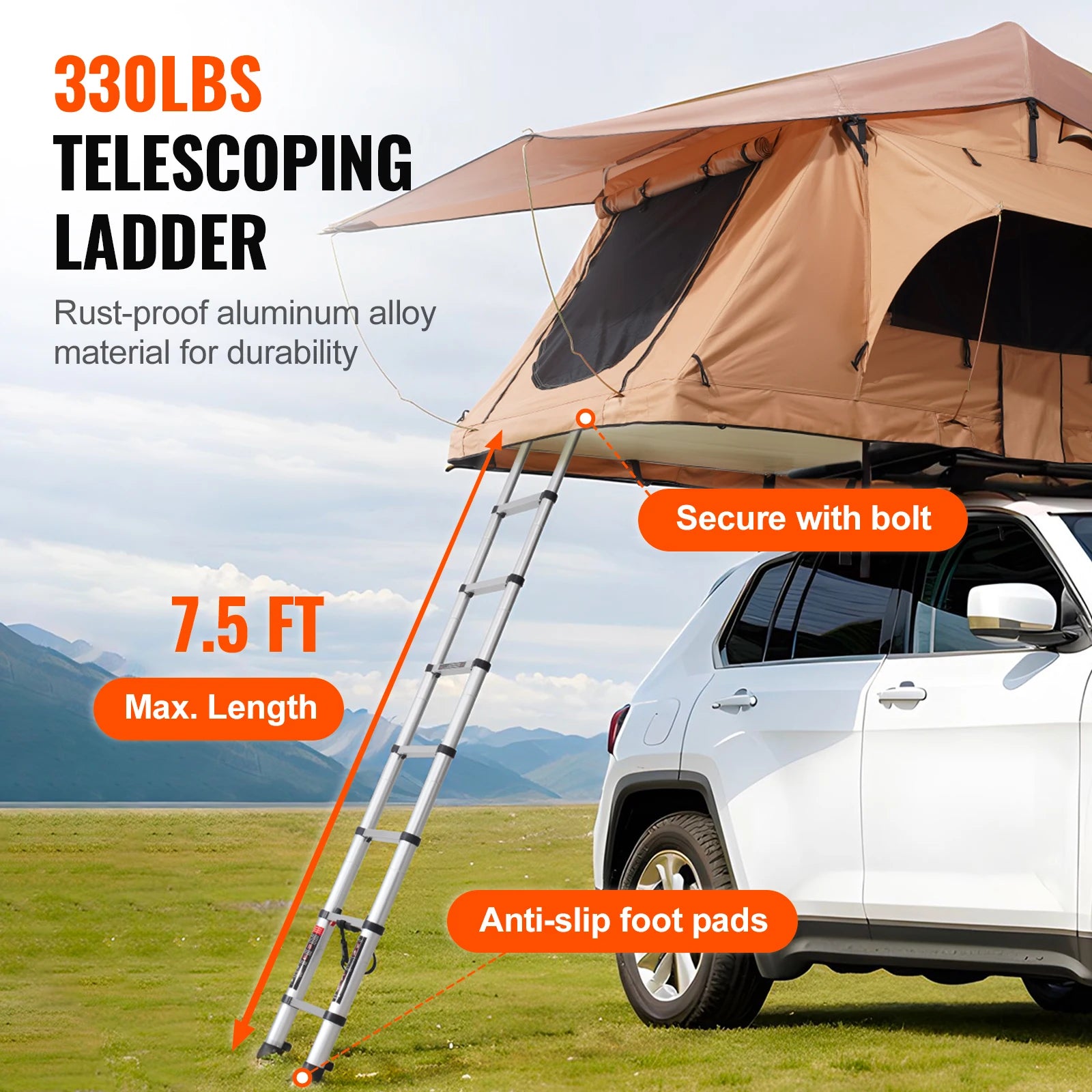 Rooftop Tent Hardshell Folding Tent.