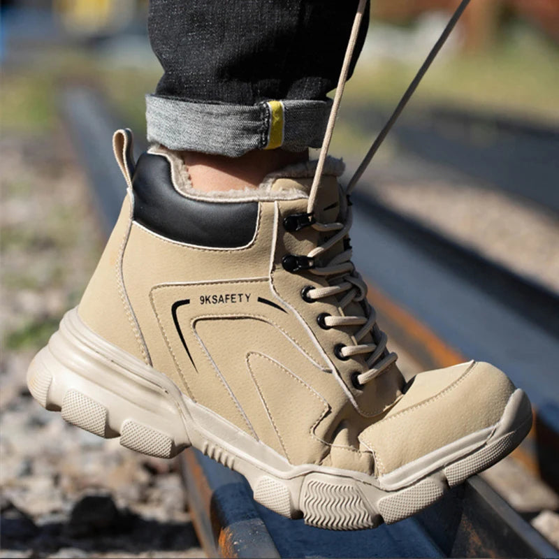 Waterproof Work Boots for Men Women Steel Toe Boots