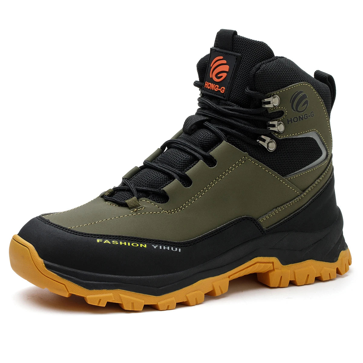 Rotating Button Safety Shoes Men Work Sneakers