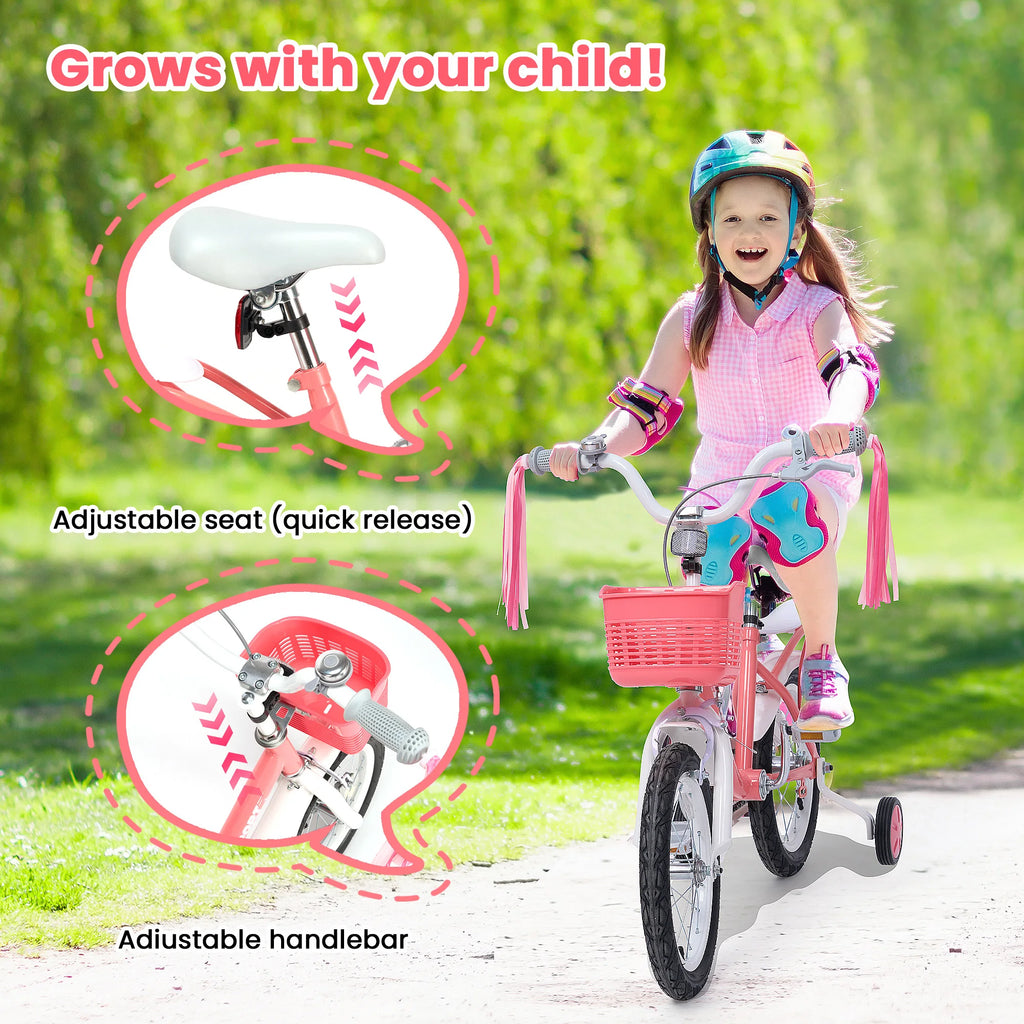 12 Inch Kids Bike for Ages 2-5 Years Old.