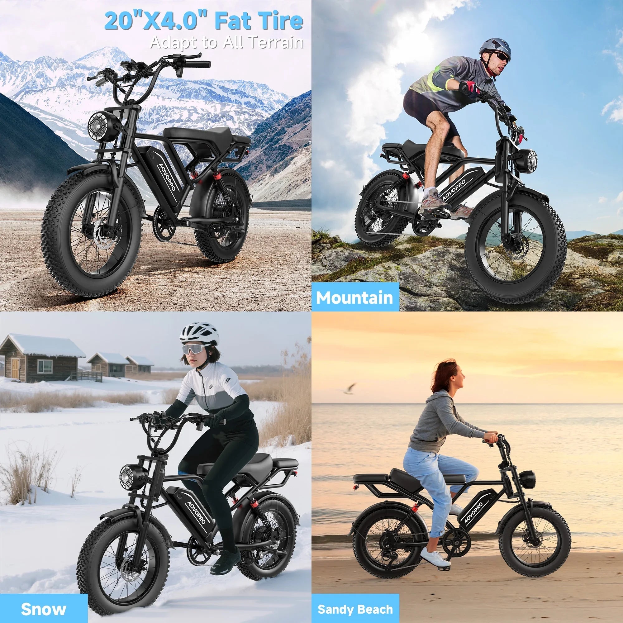 AP20 Electric Bike 1500W 20" Fat Tire 31mph Top Speed.