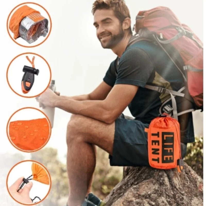 2 Person Emergency Tent Casa De Waterproof Camping.