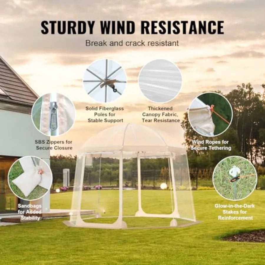 Upgraded Pop Up Bubble Tent for 48 People.